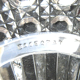 Underwear of decanter or bottle, crystal with diamond points signed BACCARAT