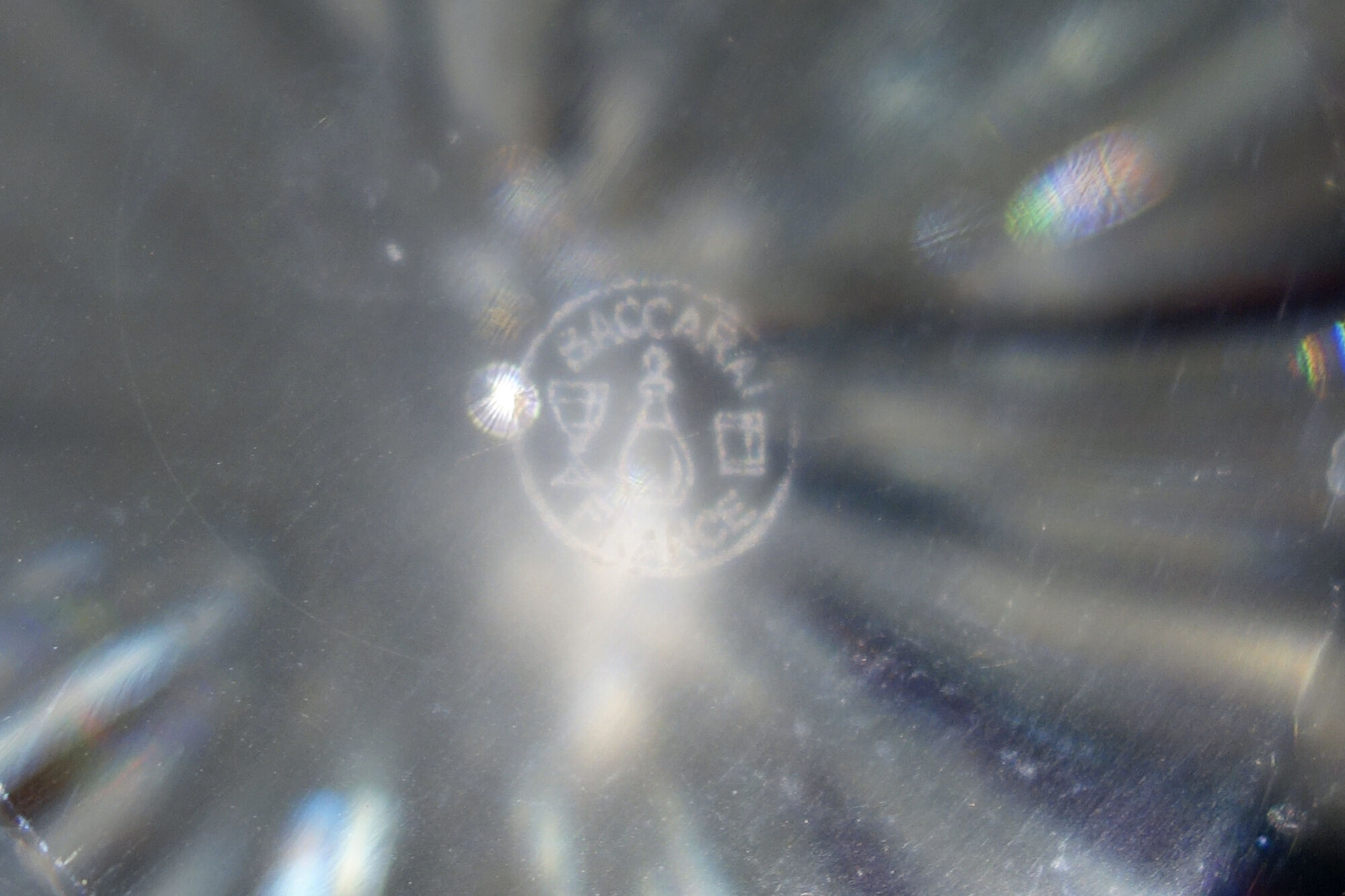 Old crystal fruit cup of Baccarat