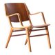 Danish vintage armchair model Ax, Peter Hvidt ed. Fritz Hansen, 1950s