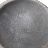 Ceramic candlestick signed