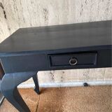Louis XV style console in black wood