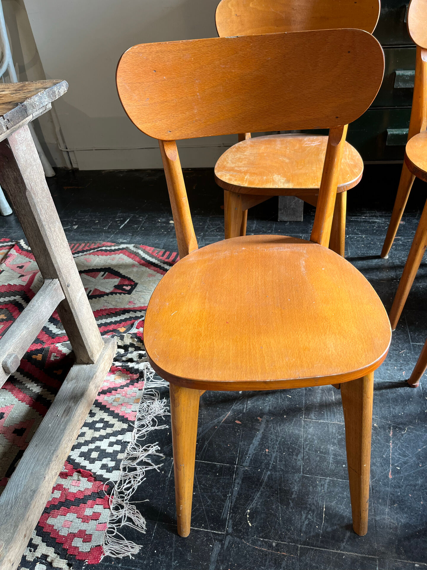 Set of 10 bistro chairs