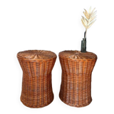 Wicker Table/Stool