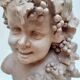 Buste de Bacchus enfant en terre cuite