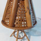 Rattan table lamp