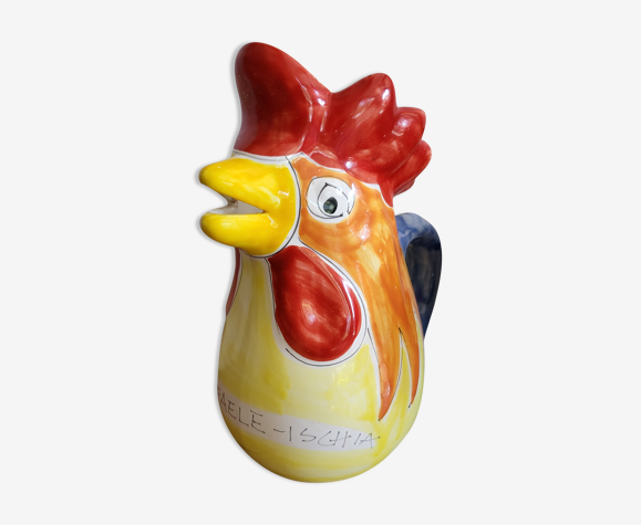Carafe barbotine coq