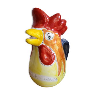 Carafe barbotine coq