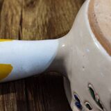 Vallauris ceramic decorative fondue pot