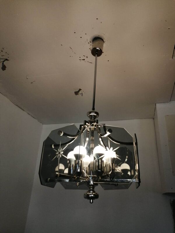 Lustre année 70 à 6 lumières