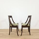 Set of six early 20th century Empire gondola chairs