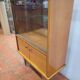 Vintage oak display cabinet from the 60s