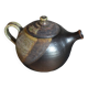 Théière de potier en grès émaillé vintage