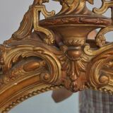 Mirror of style Louis XVI gilded stucco 1880