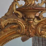 Mirror of style Louis XVI gilded stucco 1880