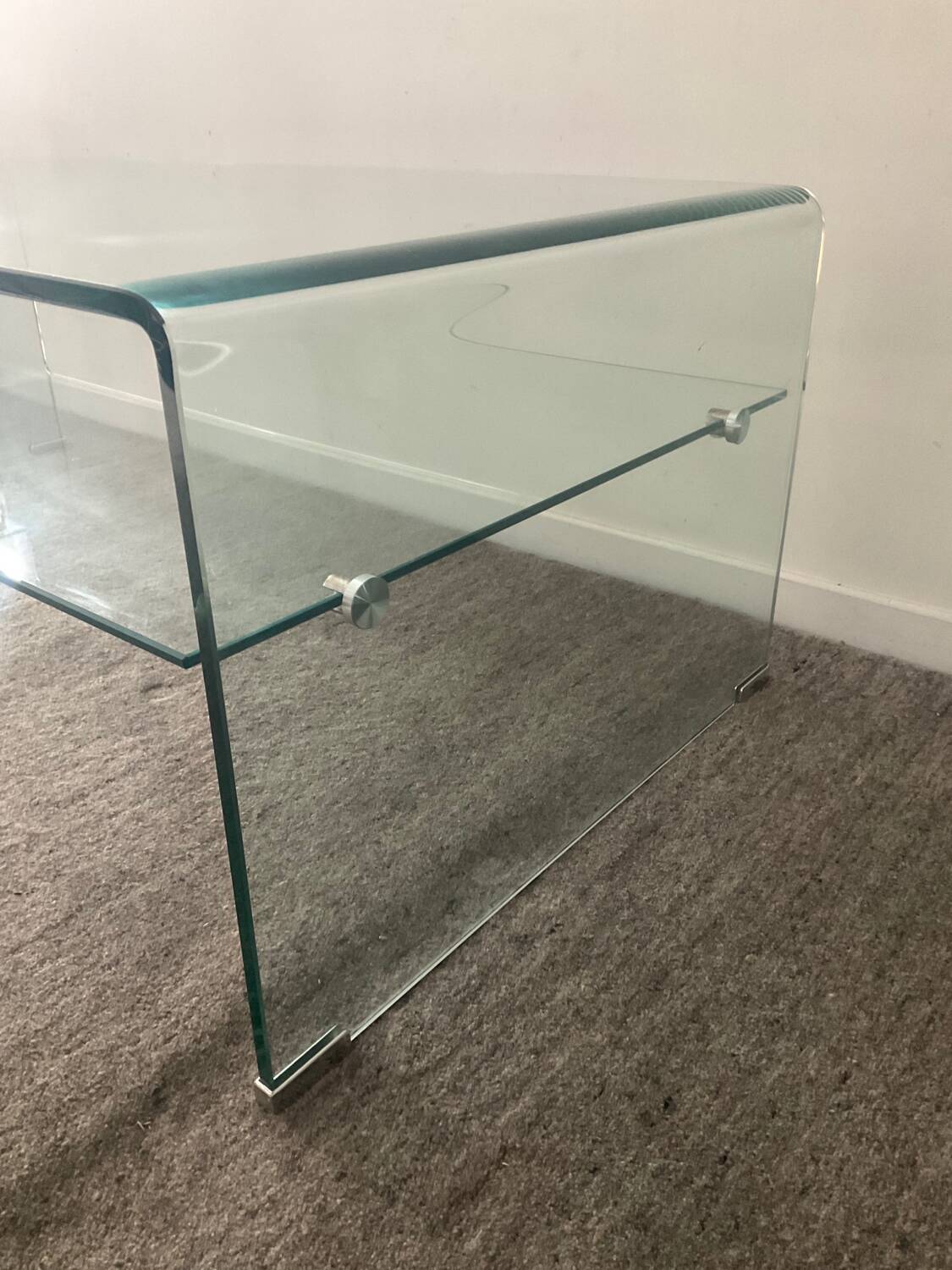 80s Glass Coffee Table