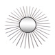 Miroir soleil en métal 74 x 74 cm