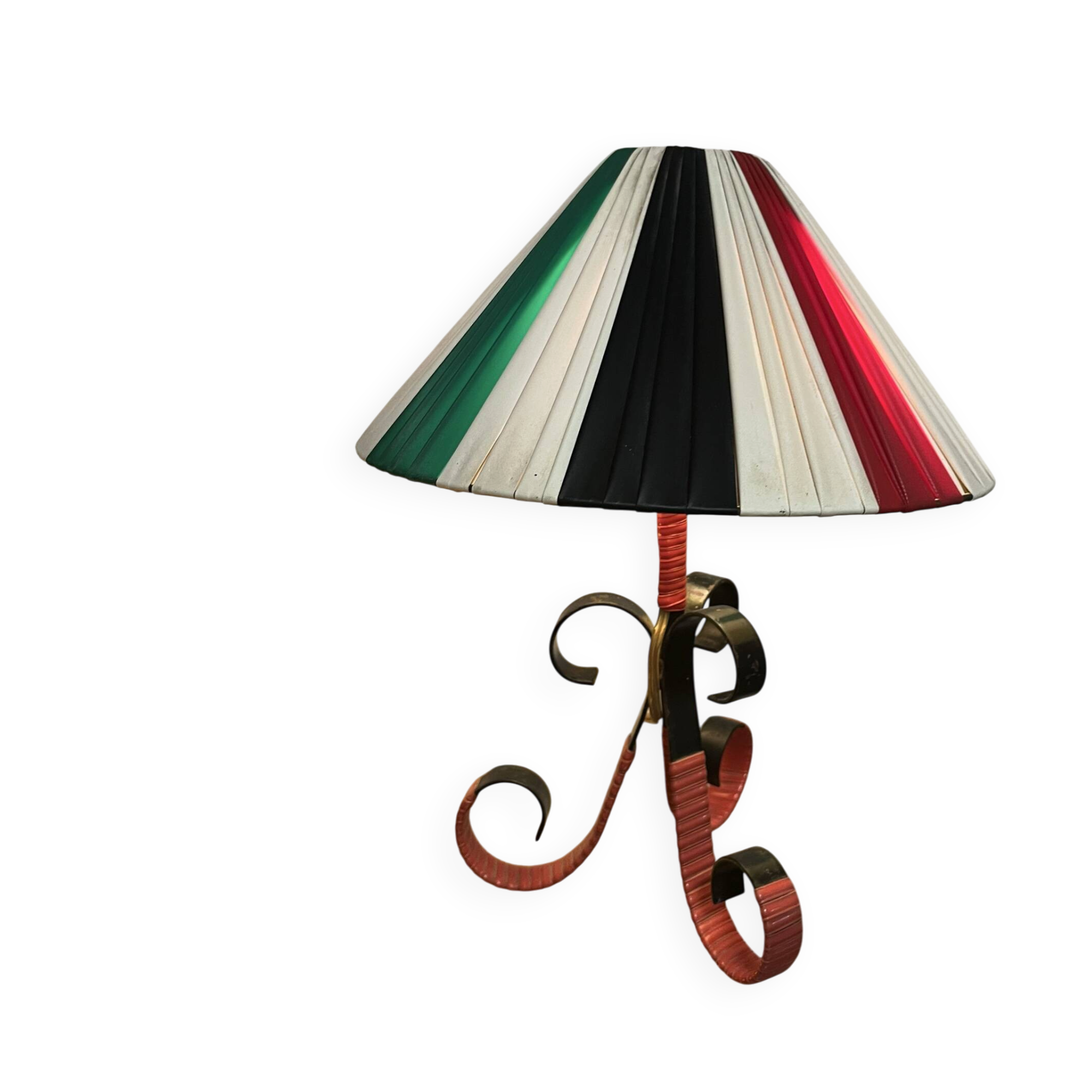 Lampe scoubidou années 50
