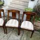 Suite de 4 chaises gondole style Empire