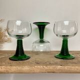 4 large Alsace Roemer glasses France