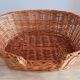 Wicker cat or dog basket