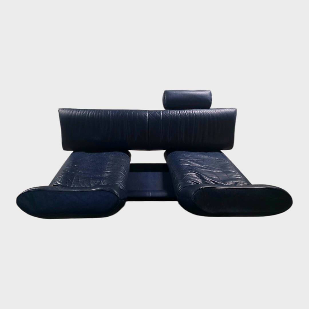 Iconic De Sede DS-140 Sofa (Navy Blue) – Circa 1980