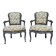 Paire de Fauteuils Cabriolet Style Louis XV