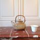 Ceramic teapot with filter