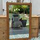 Miroir mural en chêne