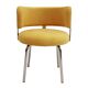 Chaises Bauhaus italiennes par Pizzi Arredamenti, cadre en acier et velours jaune, 1970
