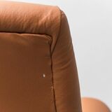 Poltrona in ecopelle gigi radice minotti anni ’50 vintage modernariato