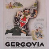 Pub candles P. Leconte Gergovia 1933 poster