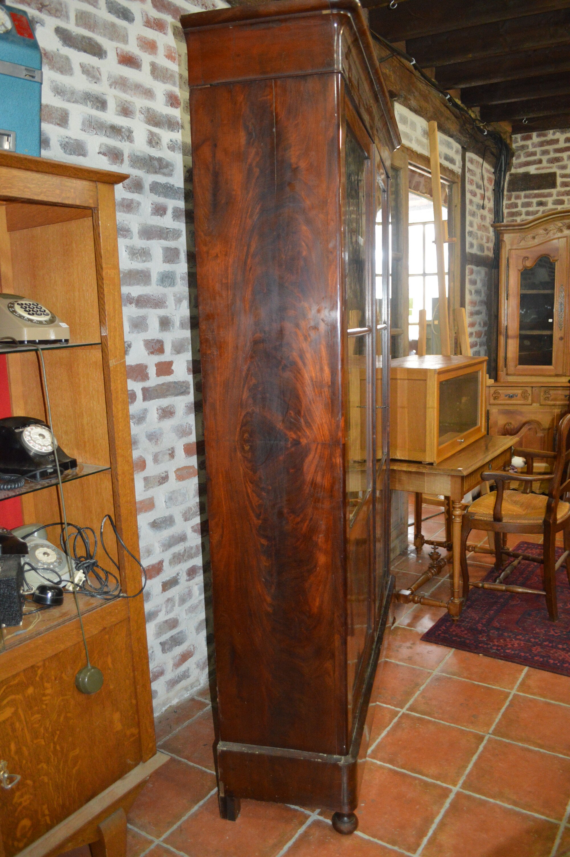 Bookcase mahogany Louis Philippe