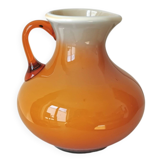 Vase vintage : verre Prokuplje fait à la main, Yougoslavie