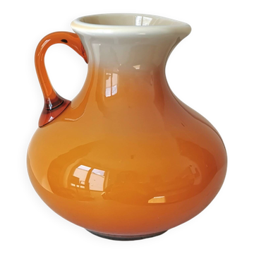 Vase vintage : verre Prokuplje fait à la main, Yougoslavie