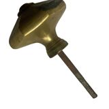 Octagonal brass door handle