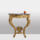 Louis XV period carved and gilded wooden console. Circa 1880.