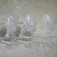 Series of six crystal glasses
