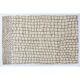 Modern Moroccan Berber Rug Made of Natural Ivory & Brown Wool, Beni Ourain Hand-Knotted Carpet