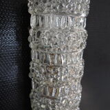 Transparent worked glass sconce from the 1950s