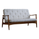 Two-seater canapé Arne Vodder, model Fd 161, reupholstered in boucle, 1950s.