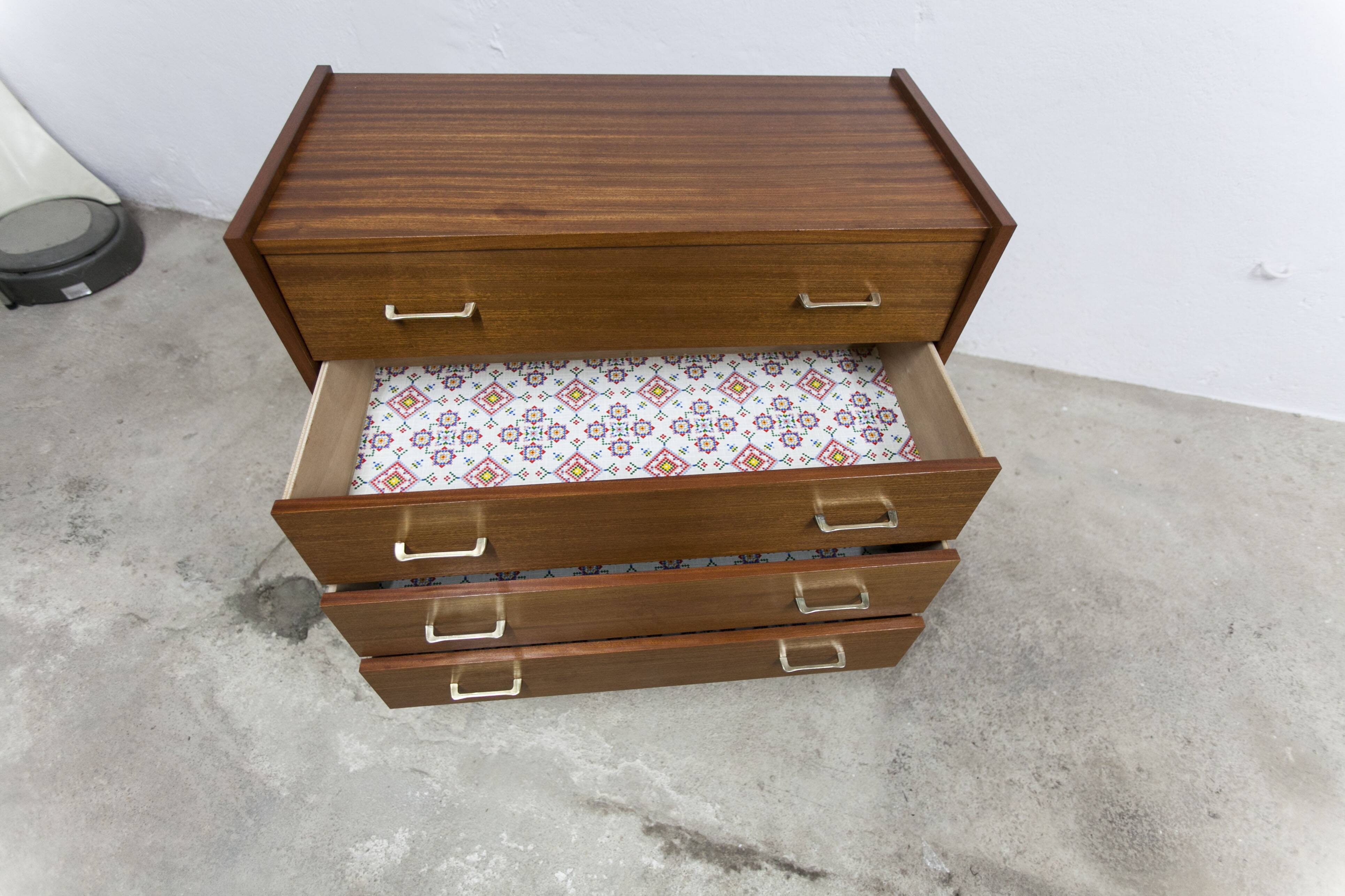 Commode scandinave 4 tiroirs 1960