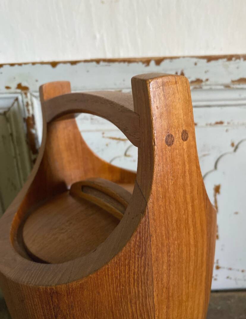 Jens Quistgaard, teak ice bucket from the 1960s.