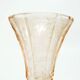 Art Deco vase, pressed rosé glass, Sweden, 1960s
