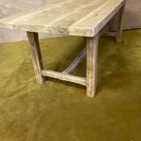 Table de ferme bois brut