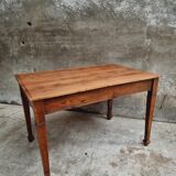 Antique oak table office table or kitchen table
