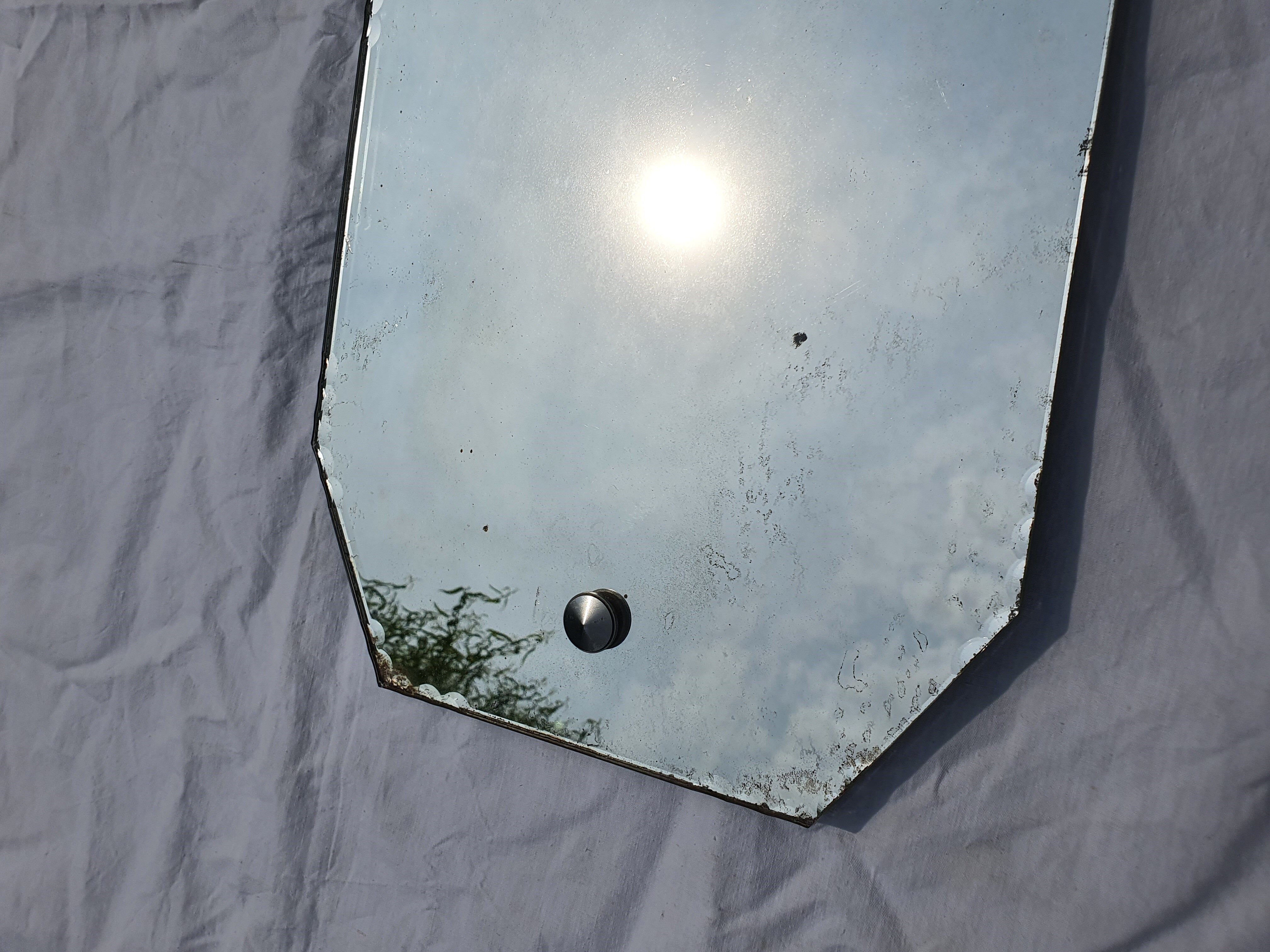 Art Deco beveled mirror