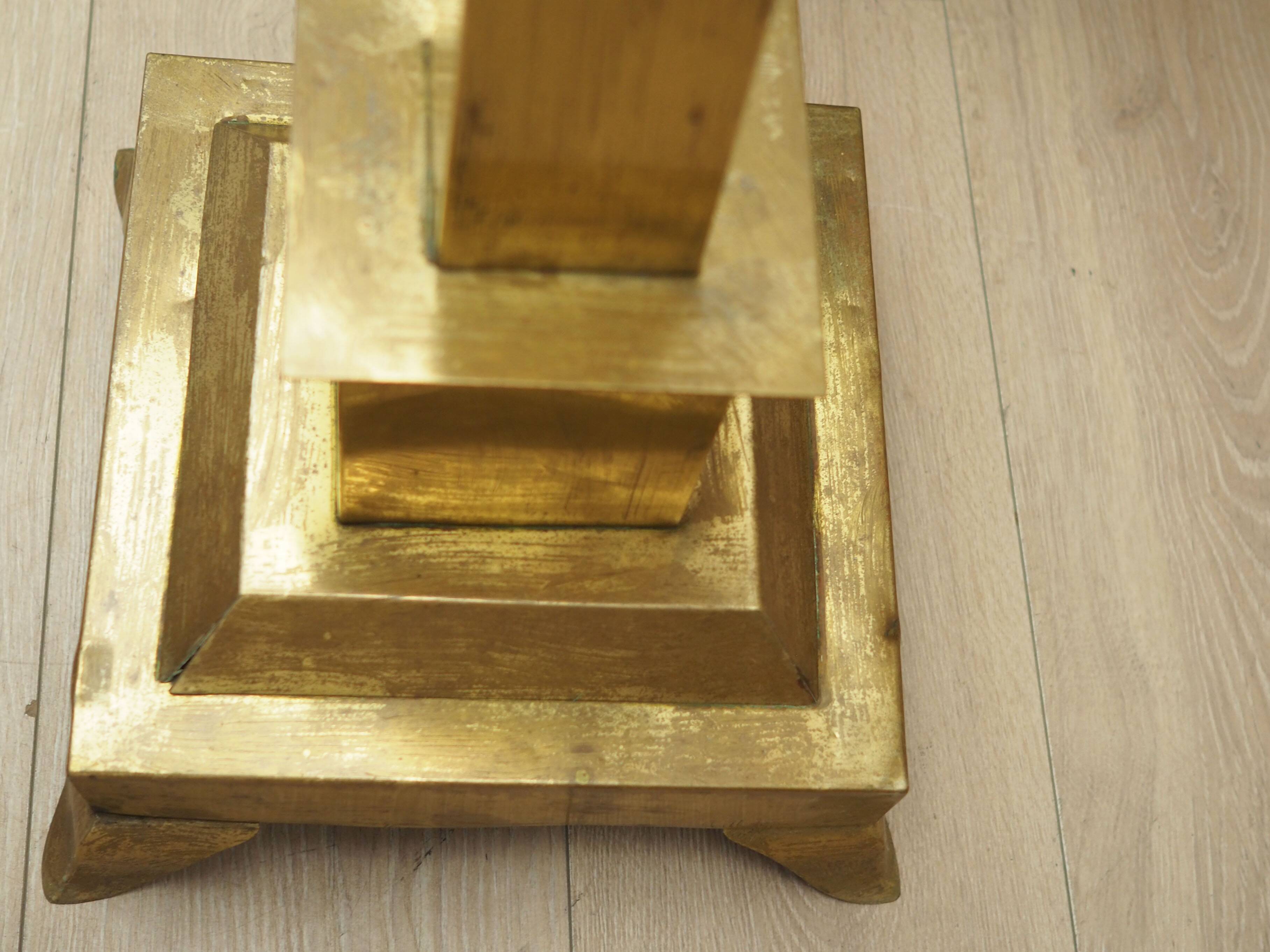 Brass lamp, Danish design, 1960s, production: Denmark