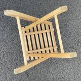 Vintage wooden folding stool