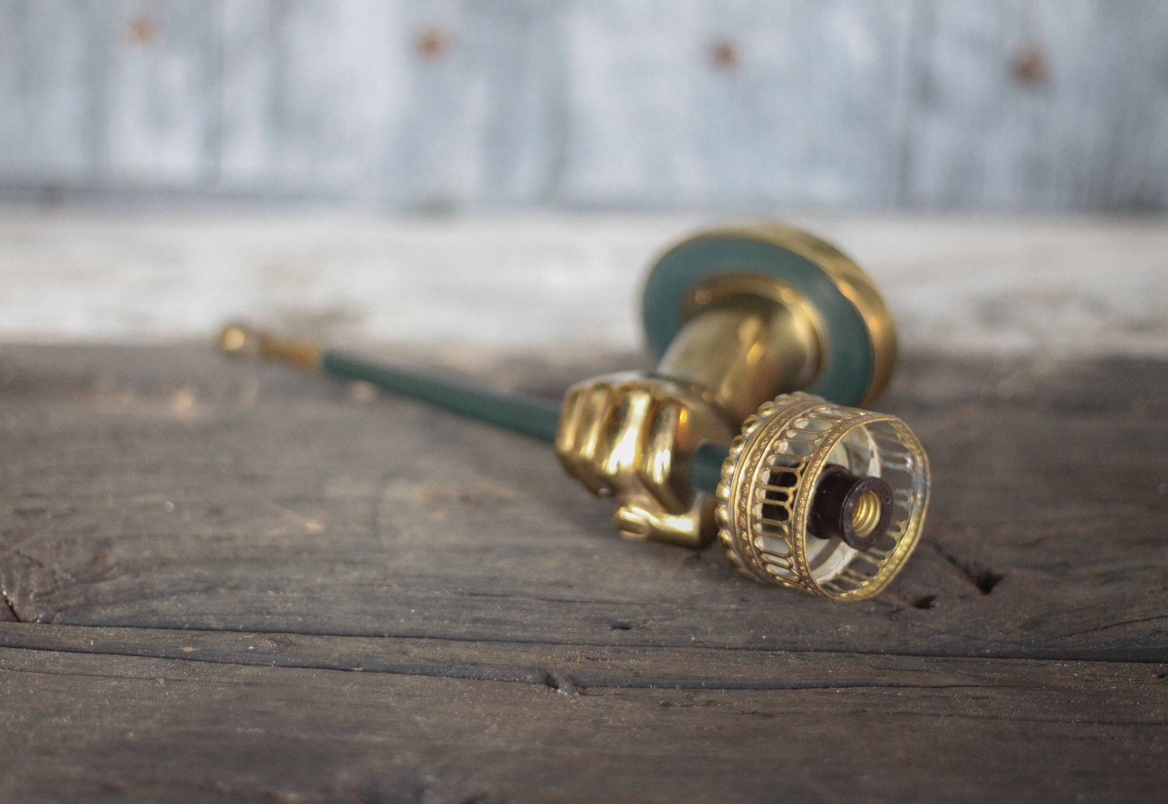 Bronze wall light Lucien Gau vintage, wall sconce, vintage hand sconce.