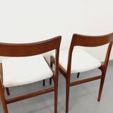 Set of 4 vintage Scandinavian teak chairs from the 60s